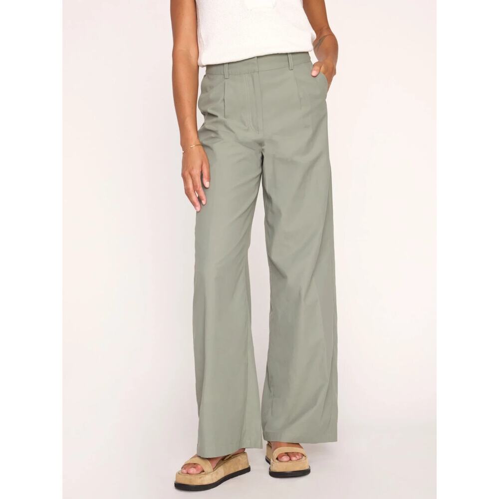 BROCHU WALKER The JOYA Pant Size Medium Agave Green Wide Leg New with Tags
